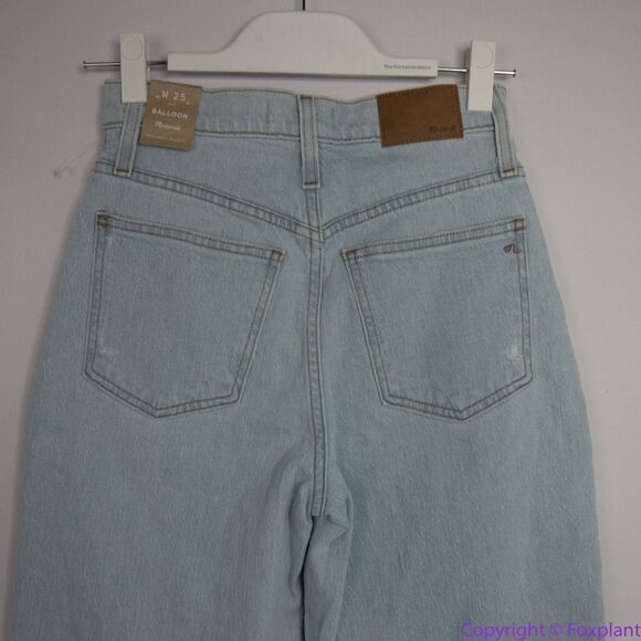 NEW Madewell Balloon Jeans in Baleberry Wash, 25 - Picture 6 of 16